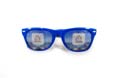 lunettes publicitaires bleu 